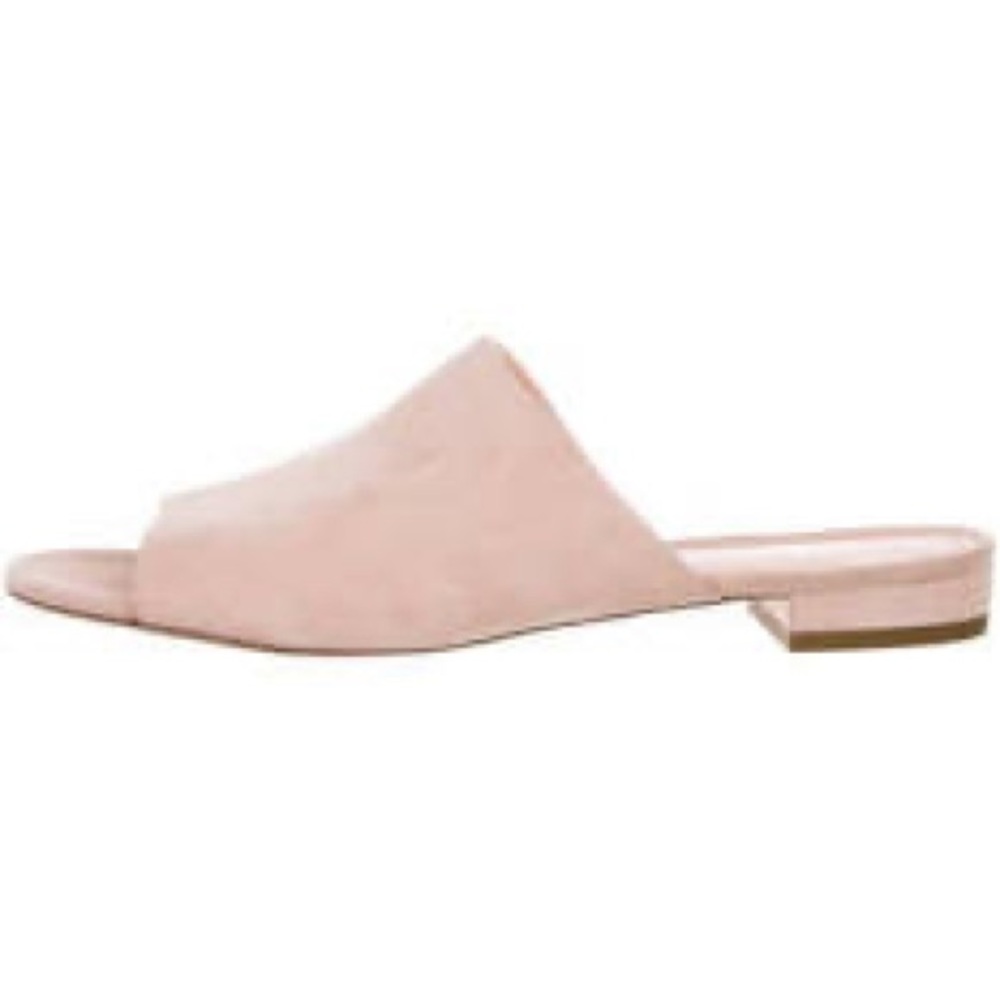 Mansur Gavriel Blush Pink suede mule slide 41